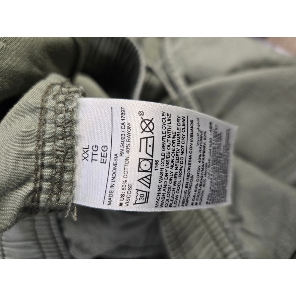 Old Navy Cargo Utility Mid-Rise Wide-Leg Comfort Waistband Pants Green XXL - Picture 7 of 7